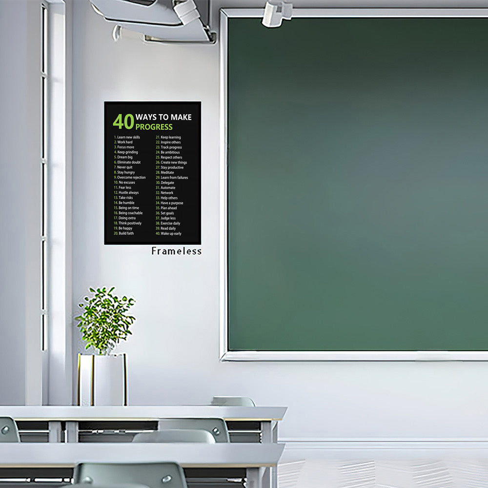 40 Ways to Make Progress