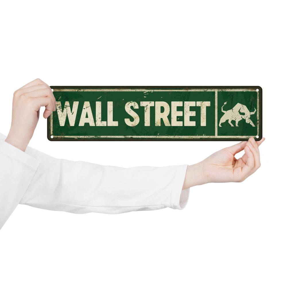 Wall Street Metal Sign