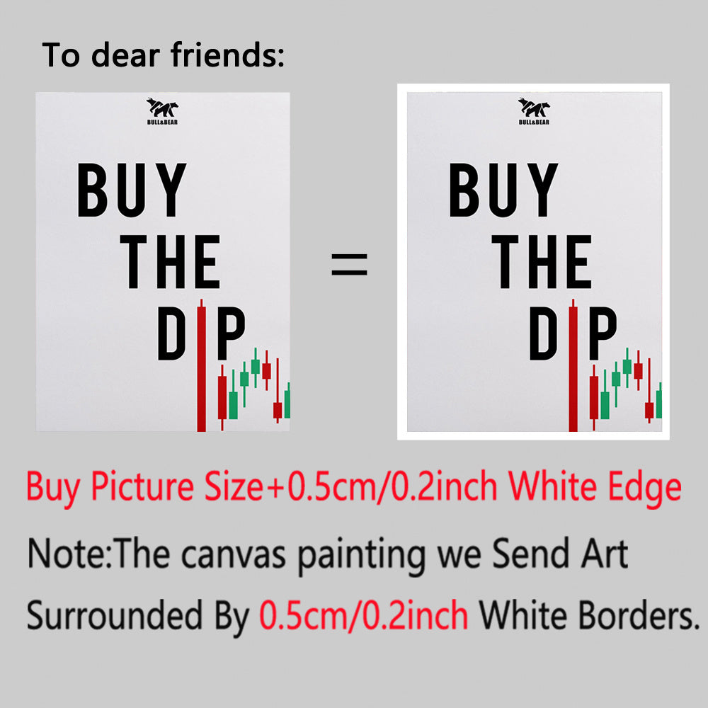 "Buy The Dip" Canvas Wall Art