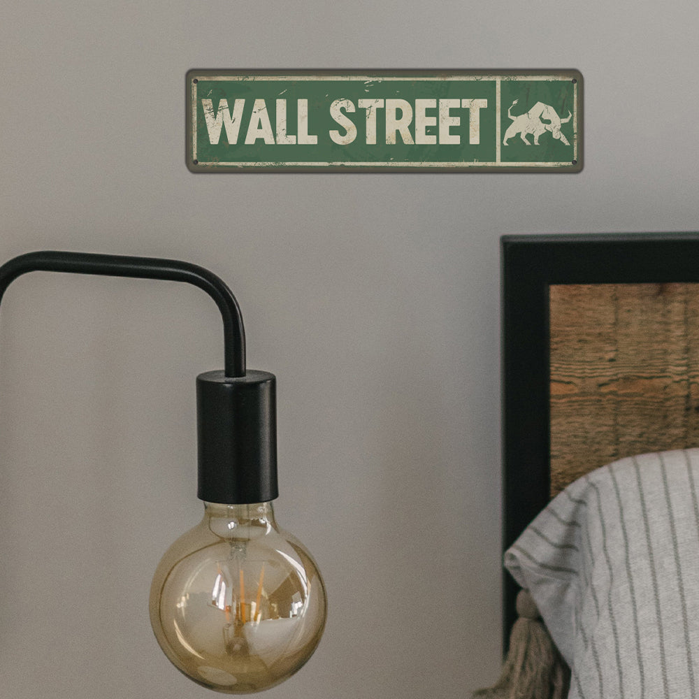 Wall Street Metal Sign