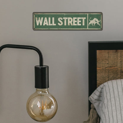 Wall Street Metal Sign