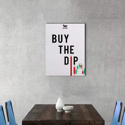 "Buy The Dip" Canvas Wall Art