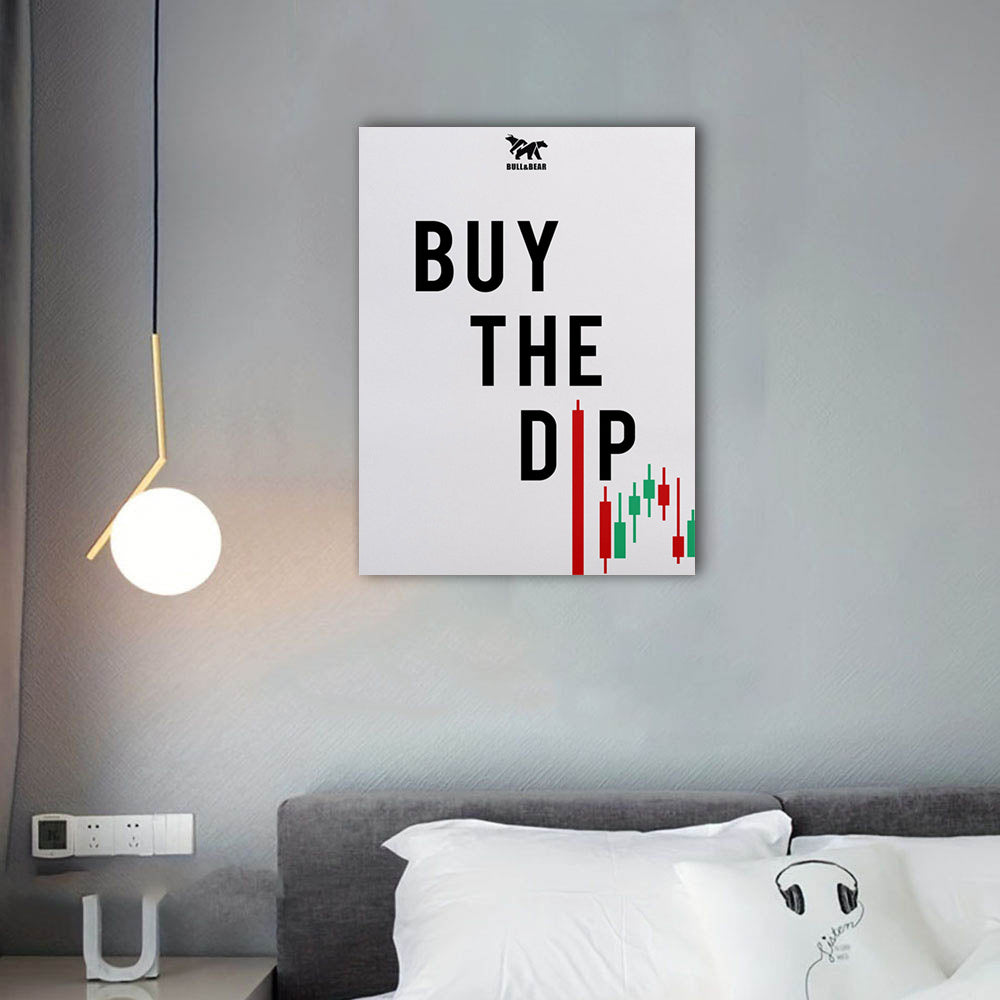 "Buy The Dip" Canvas Wall Art